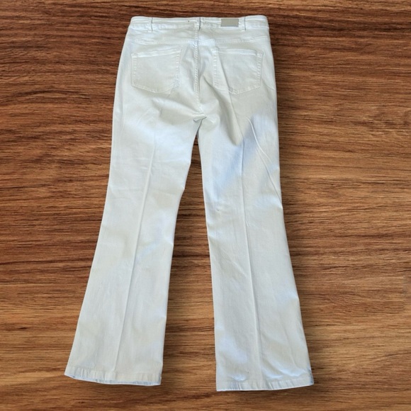 Maje White Slight Flare Leg Double Patch Pockets Button Fly Mid-rise Jean 42(XL) - Picture 4 of 10